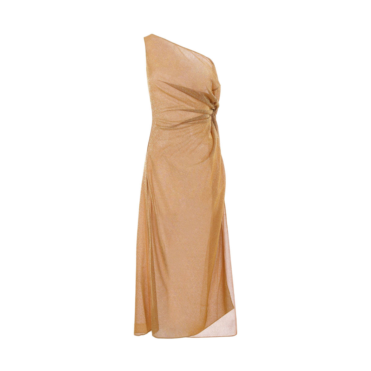 One-Shoulder Lurex Dress-OSEREE-JOHN JULIA