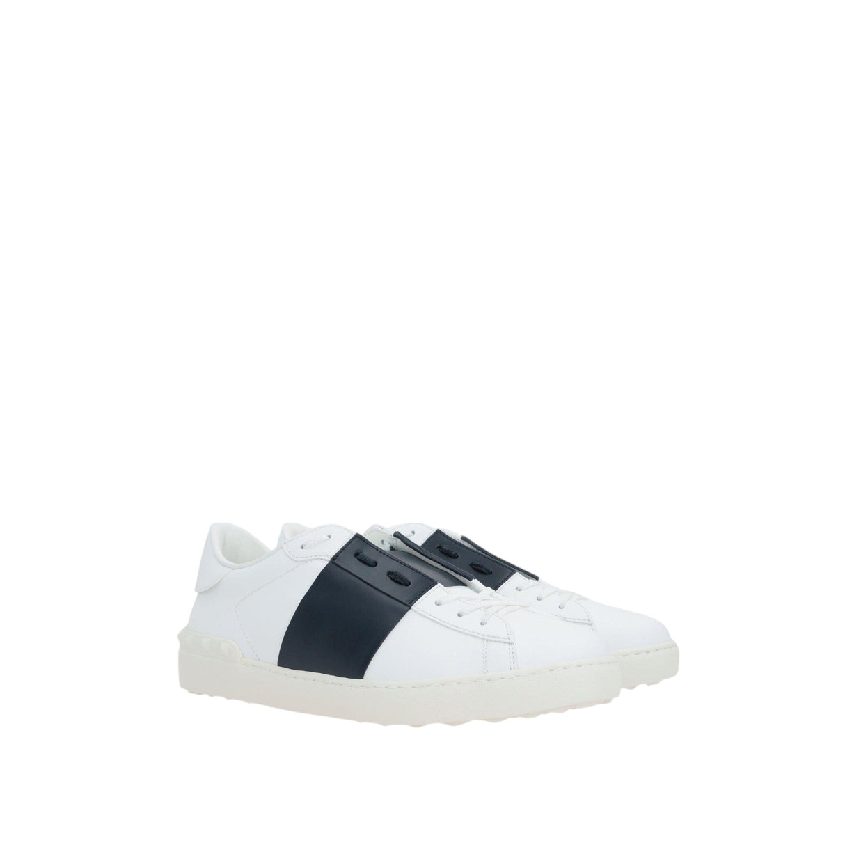 Open Leather Sneakers-VALENTINO GARAVANI-JOHN JULIA