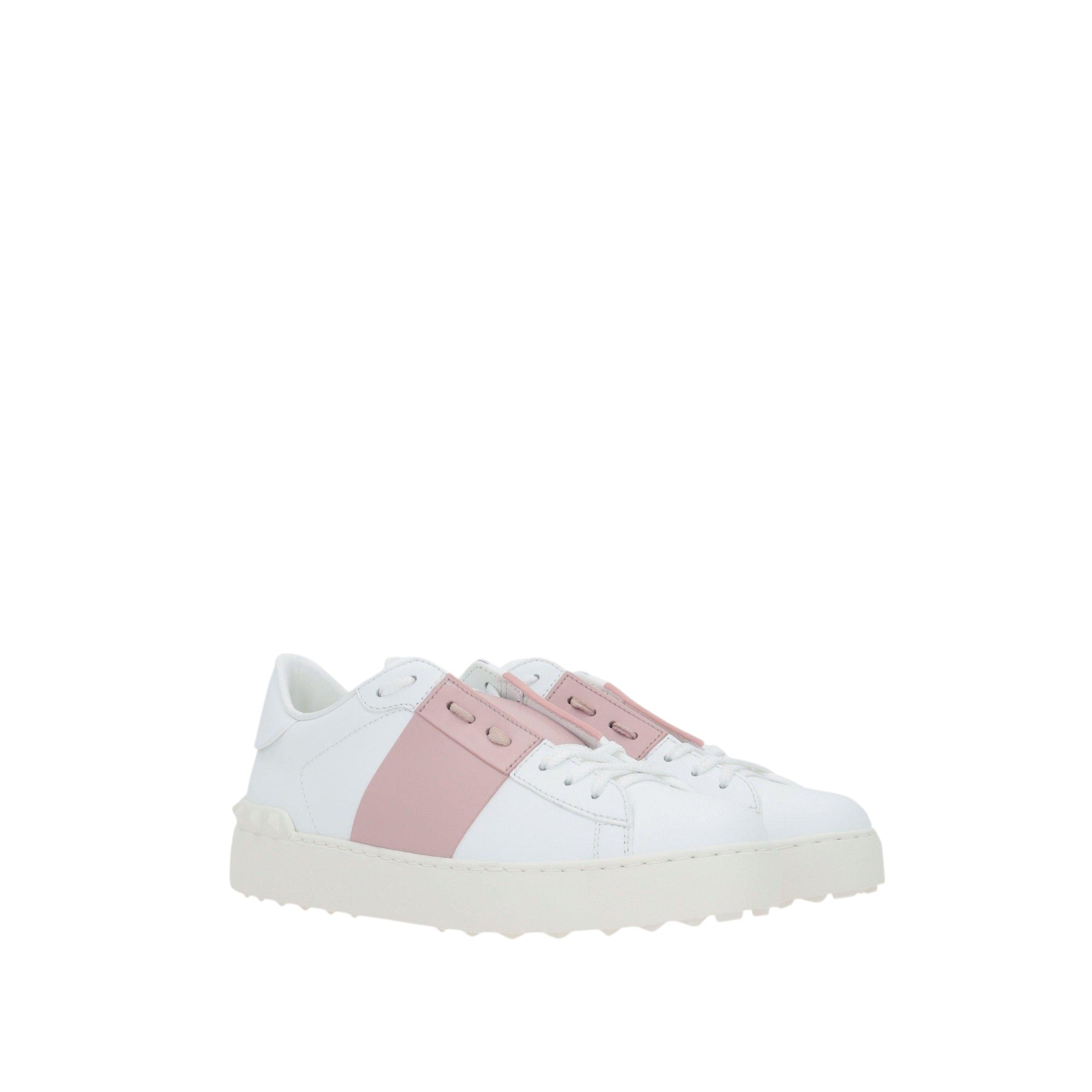 Open Smooth Leather Sneakers-VALENTINO GARAVANI-JOHN JULIA