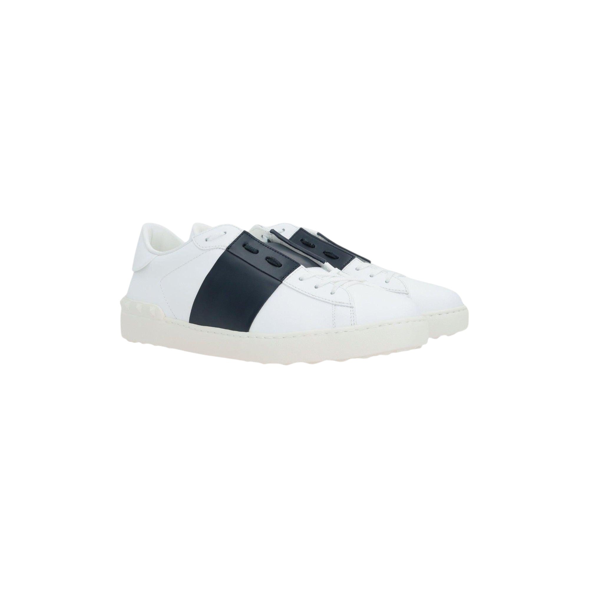 Open Smooth Leather Sneakers-VALENTINO GARAVANI-JOHN JULIA