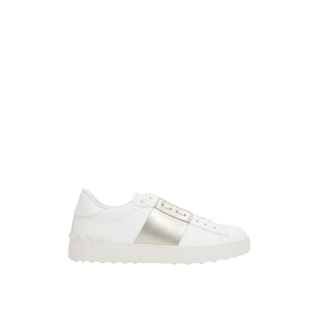 Open Smooth Leather Sneakers-VALENTINO GARAVANI-JOHN JULIA