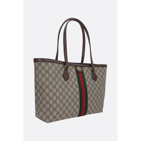 Ophidia Medium Tote In GG Supreme Canvas-GUCCI-JOHN JULIA