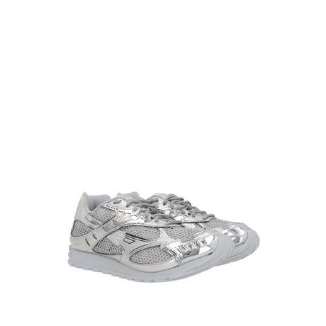 Orbit Mesh and Laminated Faux Leather Sneakers-BOTTEGA VENETA-JOHN JULIA