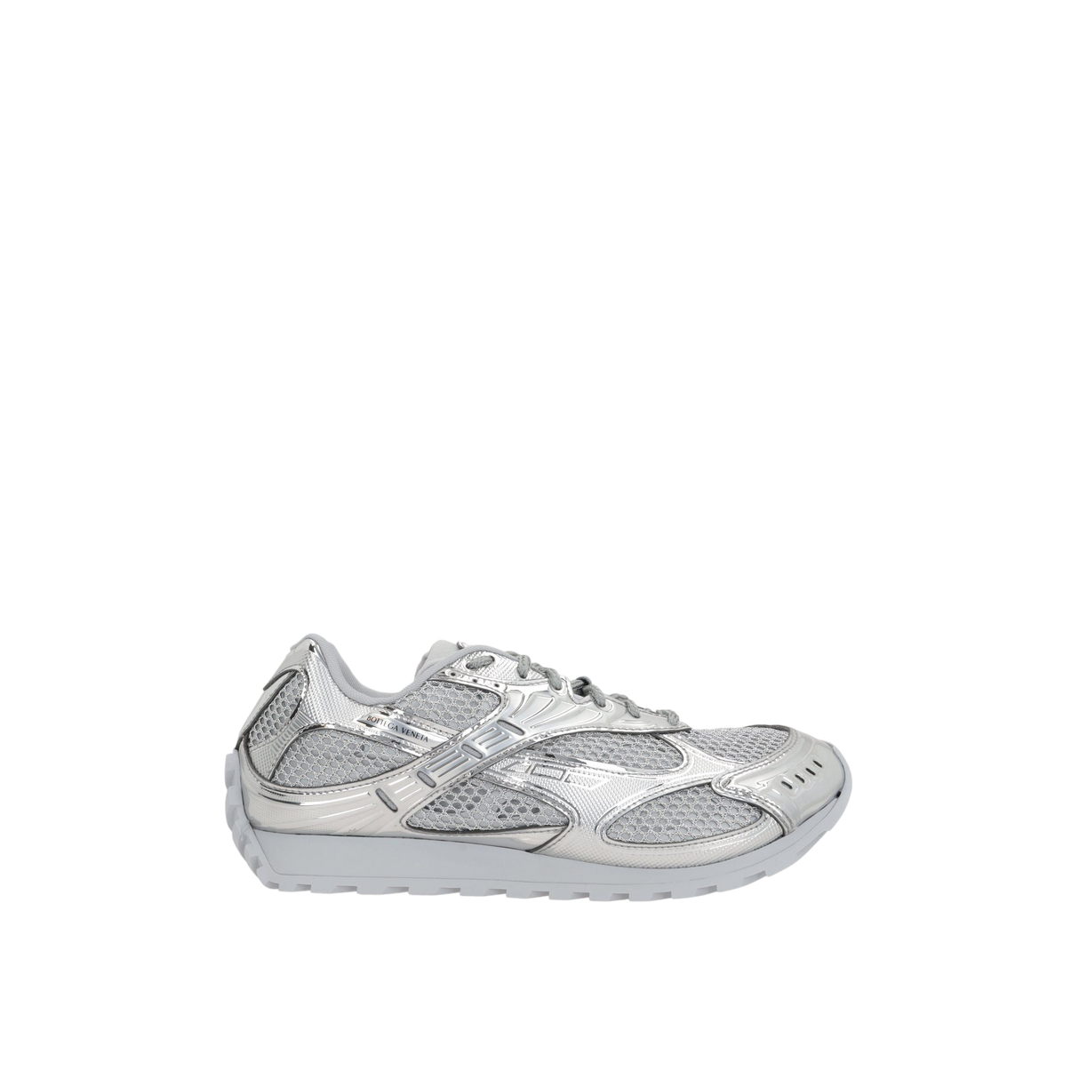 Orbit Mesh and Laminated Faux Leather Sneakers-BOTTEGA VENETA-JOHN JULIA