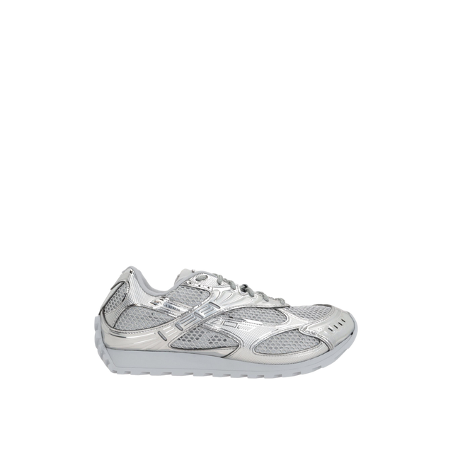 Orbit Mesh and Laminated Faux Leather Sneakers-BOTTEGA VENETA-JOHN JULIA