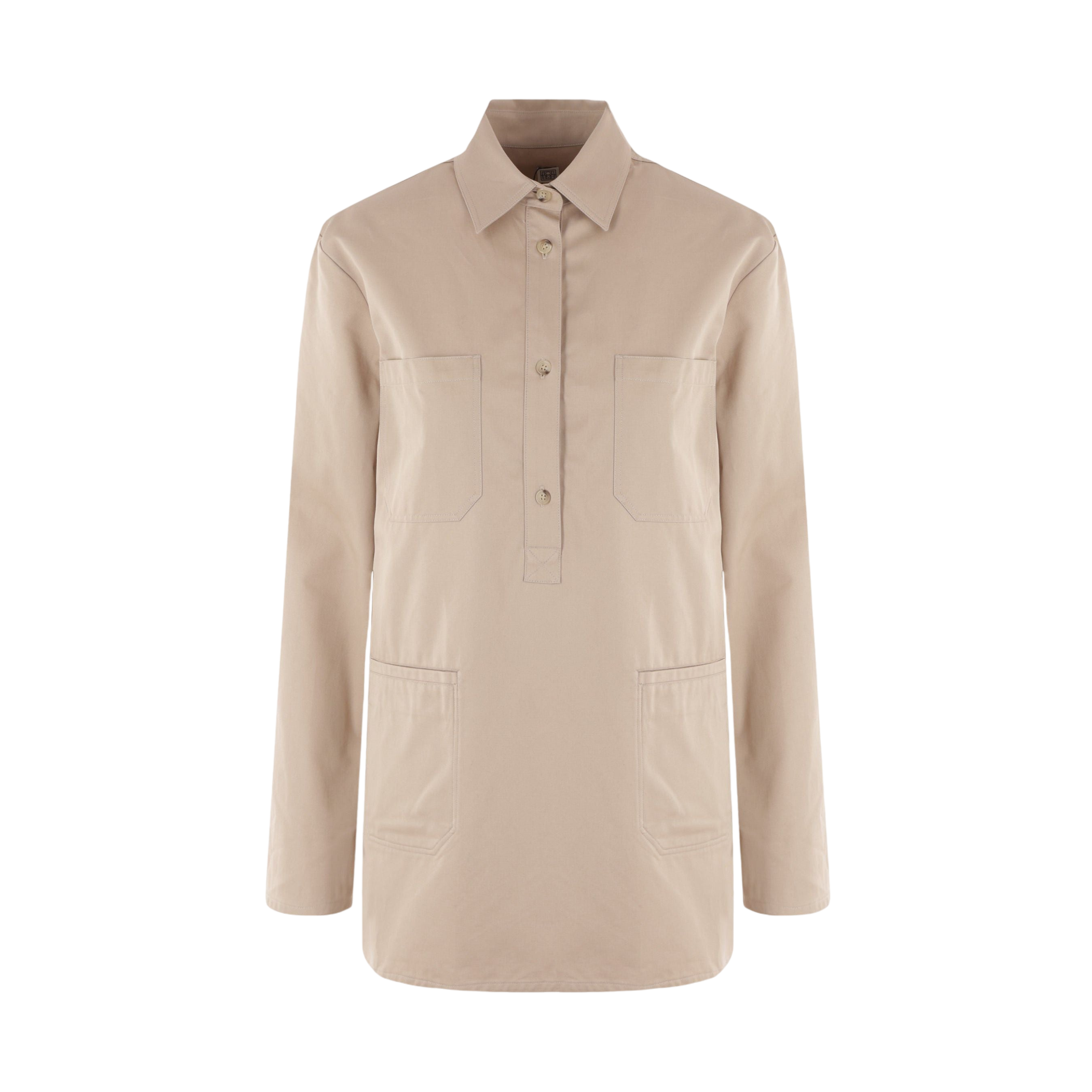 Organic Cotton Twill Shirt-TOTEME-JOHN JULIA