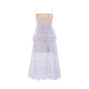 Organza Lace Midi Dress-SELF-PORTRAIT-JOHN JULIA