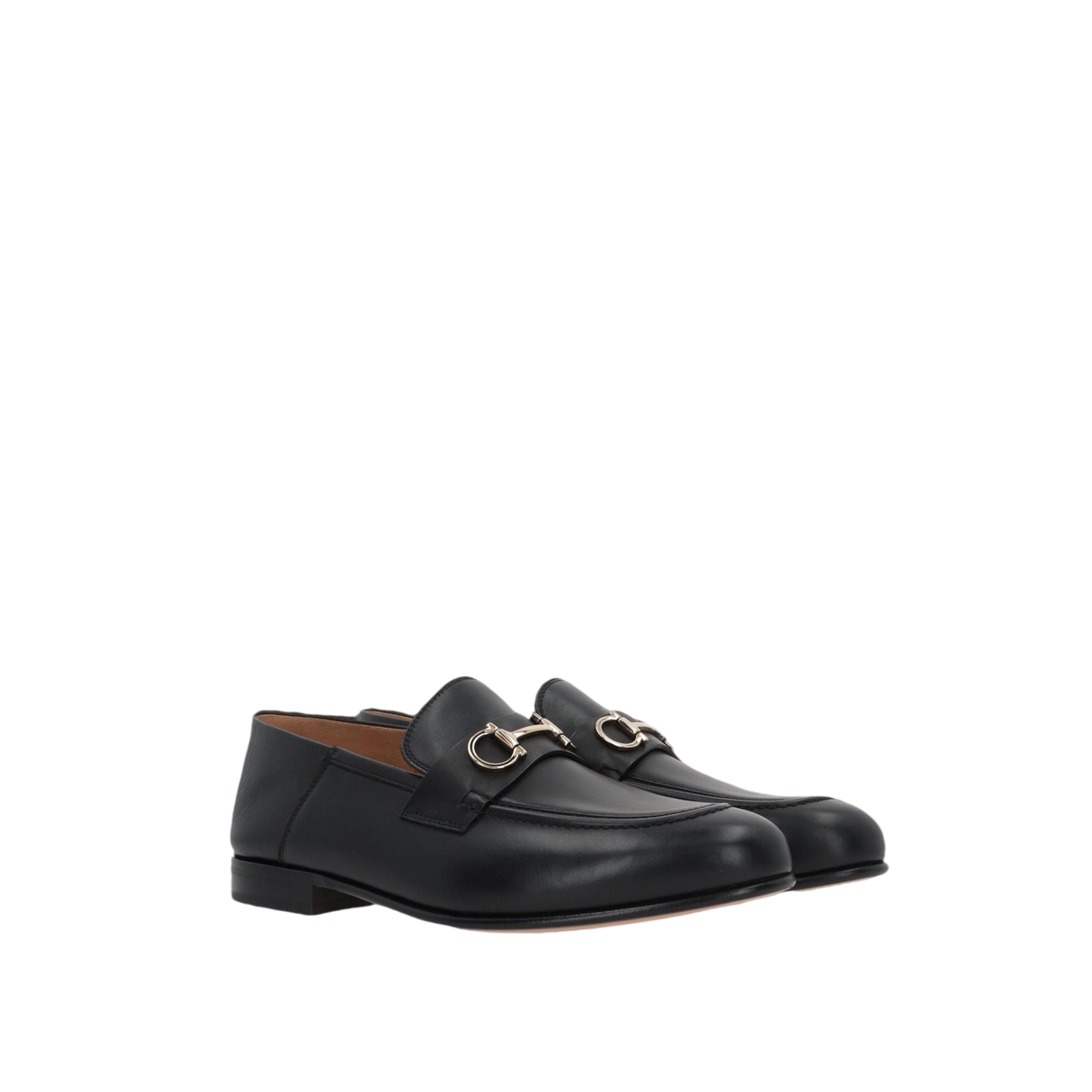 Ottone Smooth Leather Loafers-FERRAGAMO-JOHN JULIA