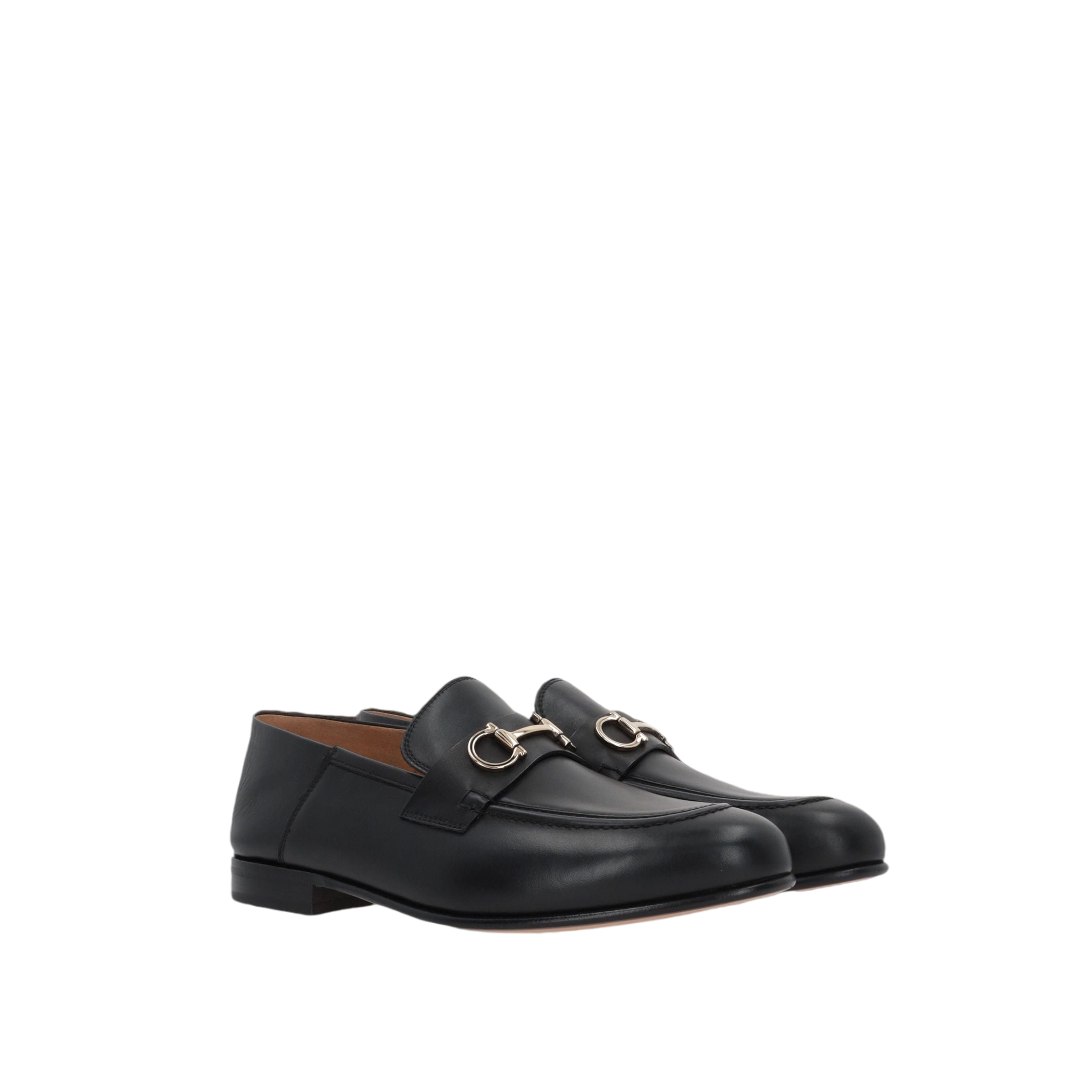 Ottone Smooth Leather Loafers-FERRAGAMO-JOHN JULIA