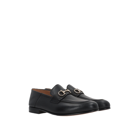 Ottone Smooth Leather Loafers-FERRAGAMO-JOHN JULIA