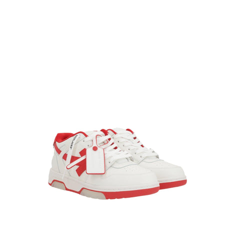 Out Of Office Leather Sneakers-OFF-WHITE-JOHN JULIA