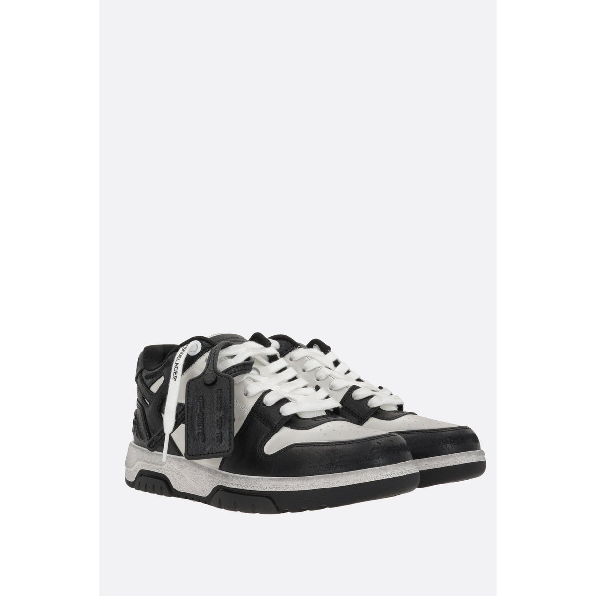 Out Of Office Vintage Leather Sneakers-OFF WHITE-JOHN JULIA