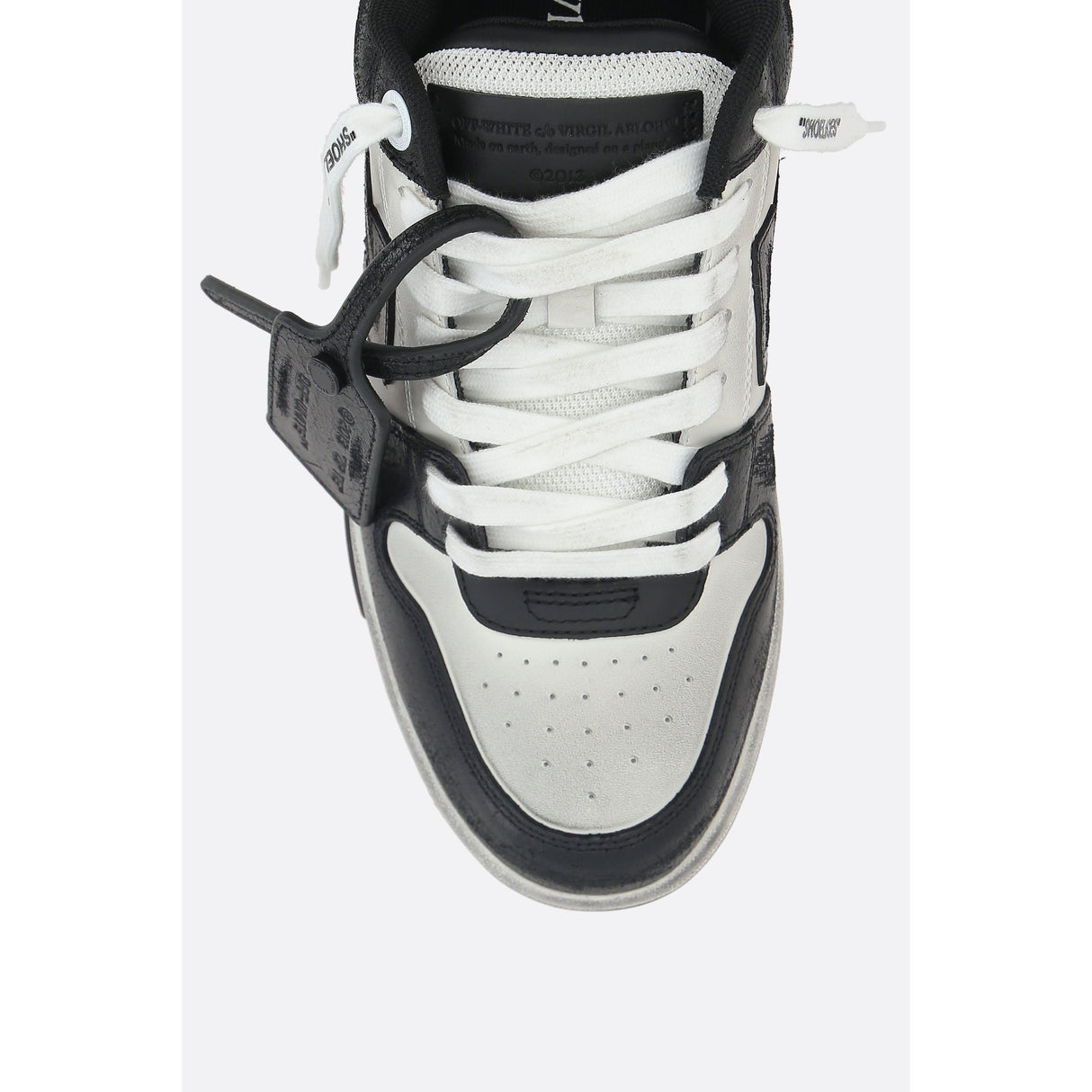 Out Of Office Vintage Leather Sneakers-OFF WHITE-JOHN JULIA