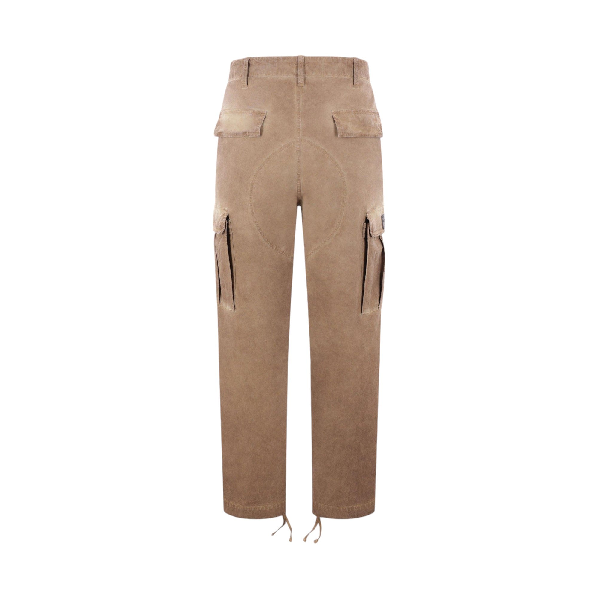 Overdyed Cotton Cargo Trousers-DOLCE & GABBANA-JOHN JULIA