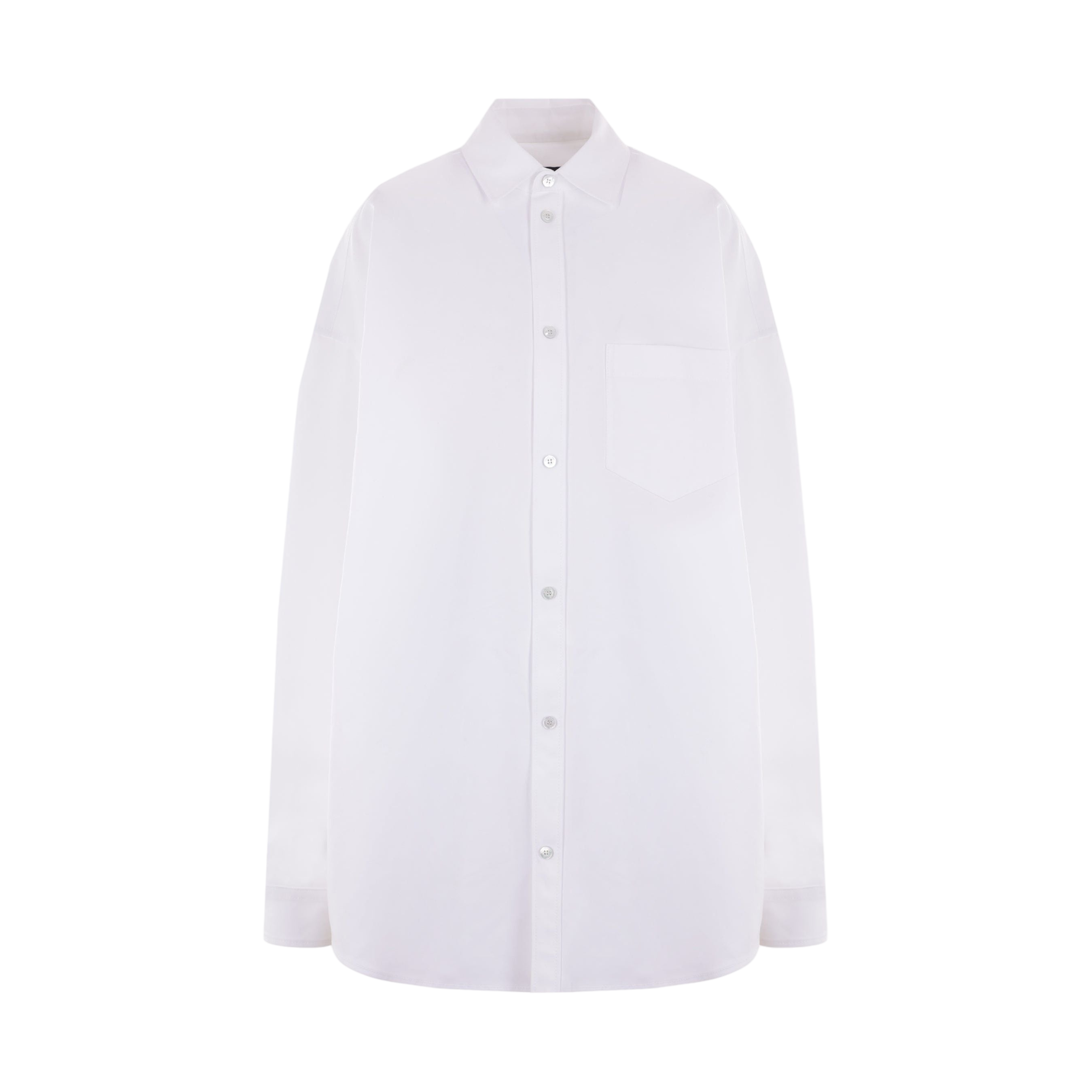 Oversize Poplin Overshirt-BALENCIAGA-JOHN JULIA