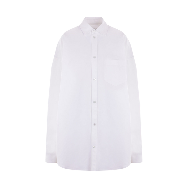 Oversize Poplin Overshirt-BALENCIAGA-JOHN JULIA