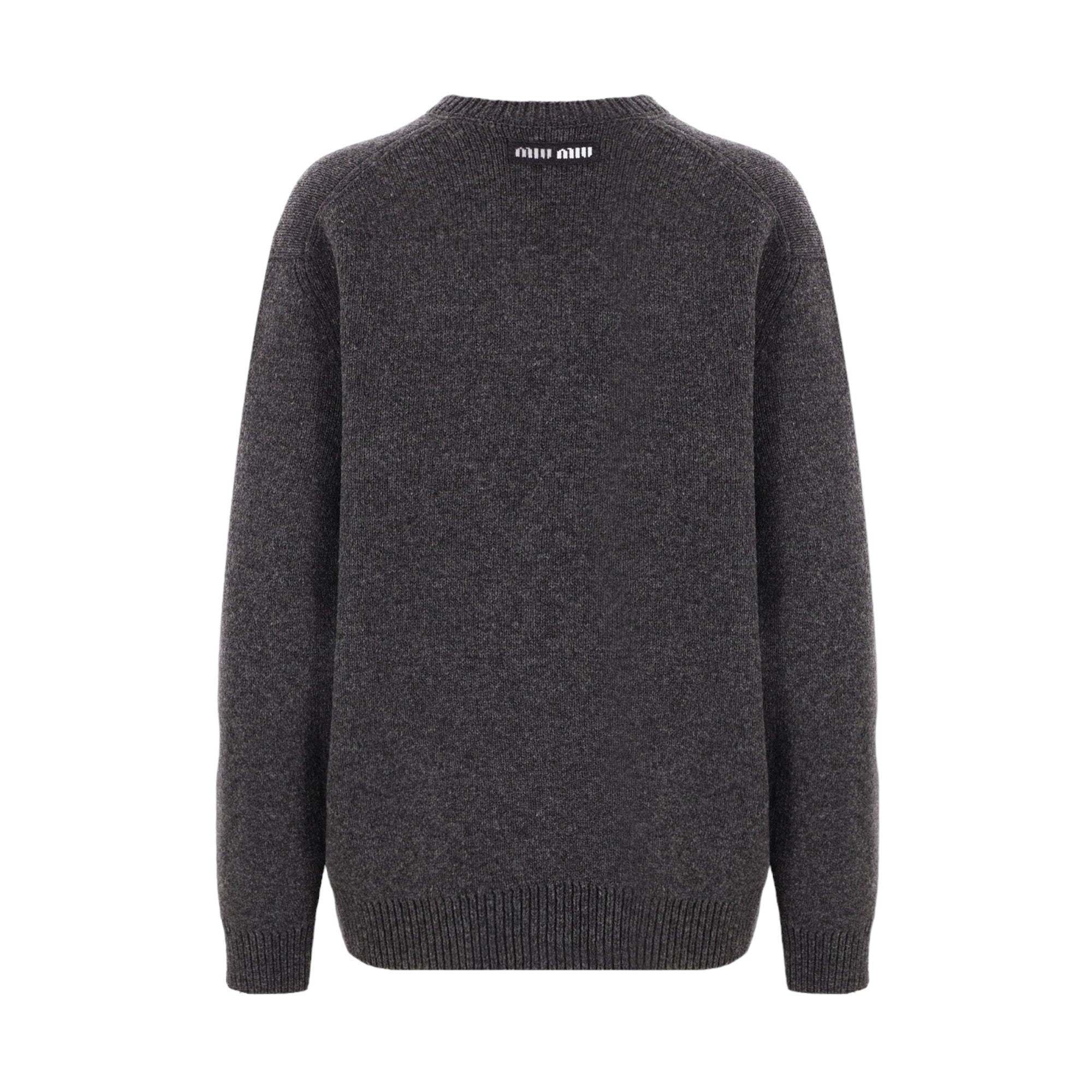 Oversize Shetland Wool Sweater-MIU MIU-JOHN JULIA