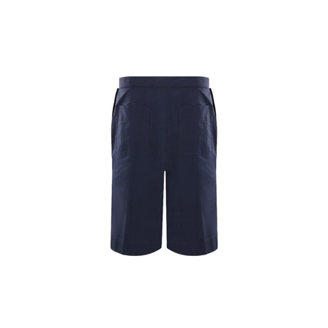 Oversized Cotton Short Pants-BOTTEGA VENETA-JOHN JULIA