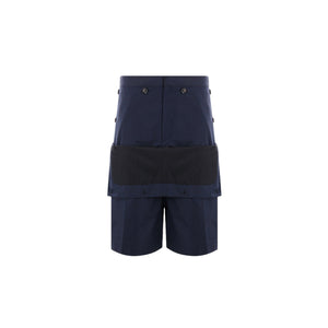 Oversized Cotton Short Pants-BOTTEGA VENETA-JOHN JULIA