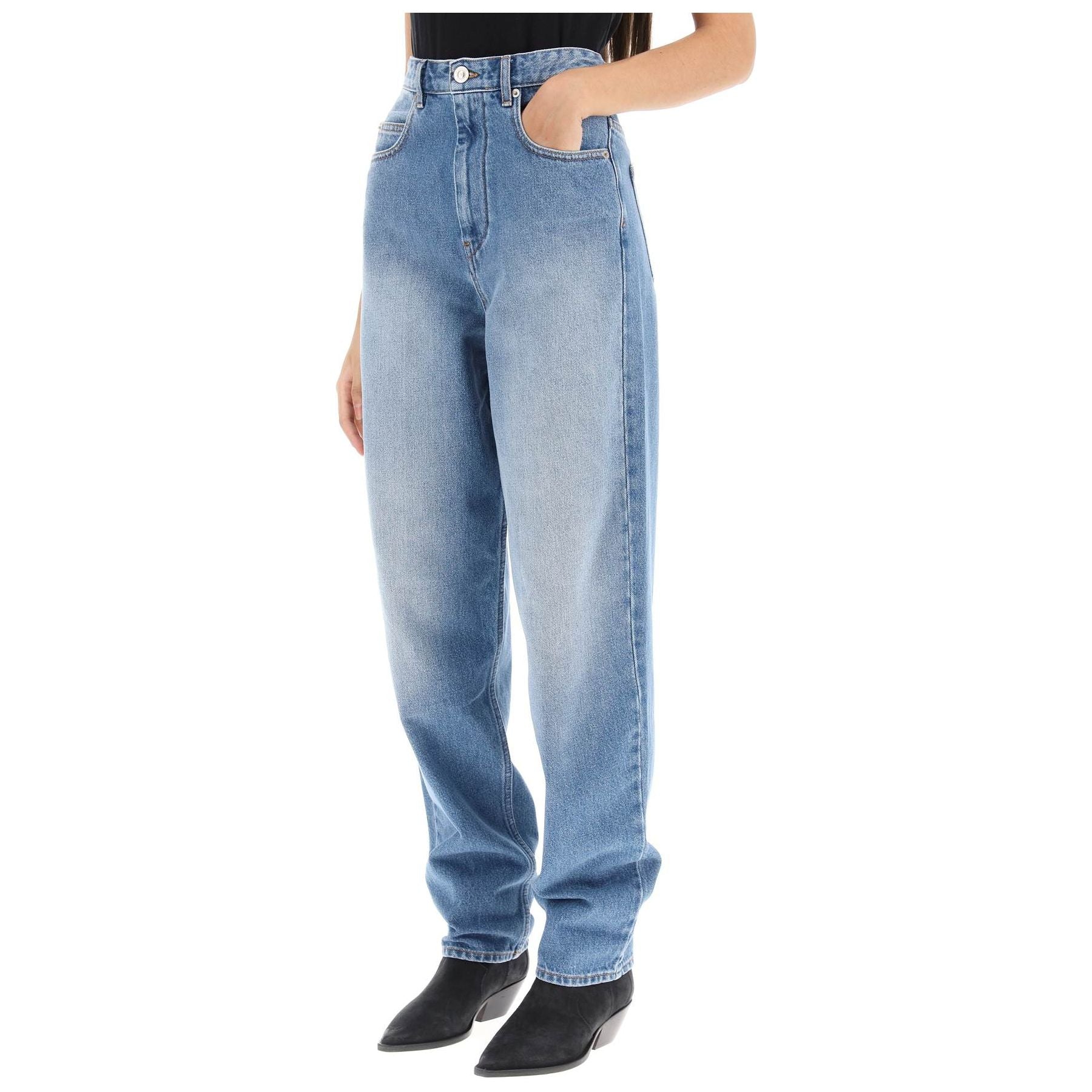 'Corsy' Loose Jeans With Tapered Cut