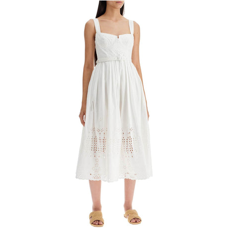 Sangallo Lace Midi Dress