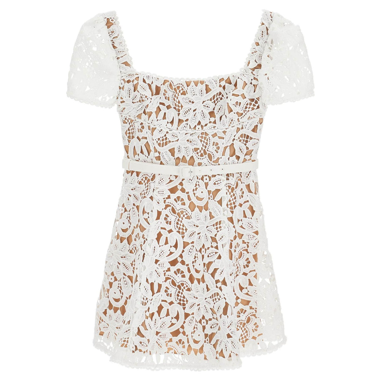 Floral Lace Mini Dress