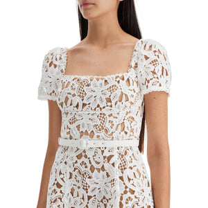 Floral Lace Mini Dress