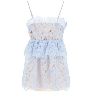 Organza Lace Mini Dress