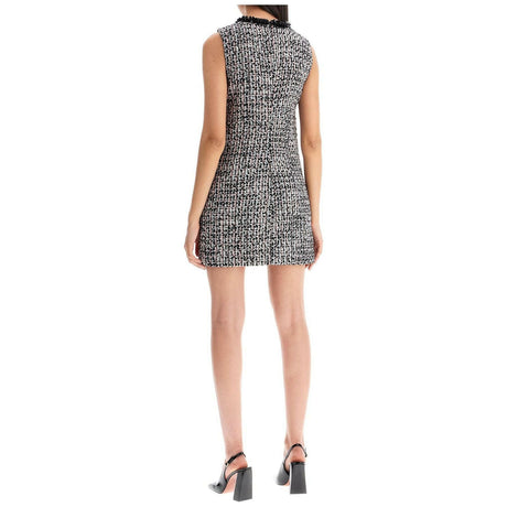 Bouclé Keyhole Cut Mini Dress.