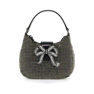 Rhinestone Chainmail Crescent Bag.