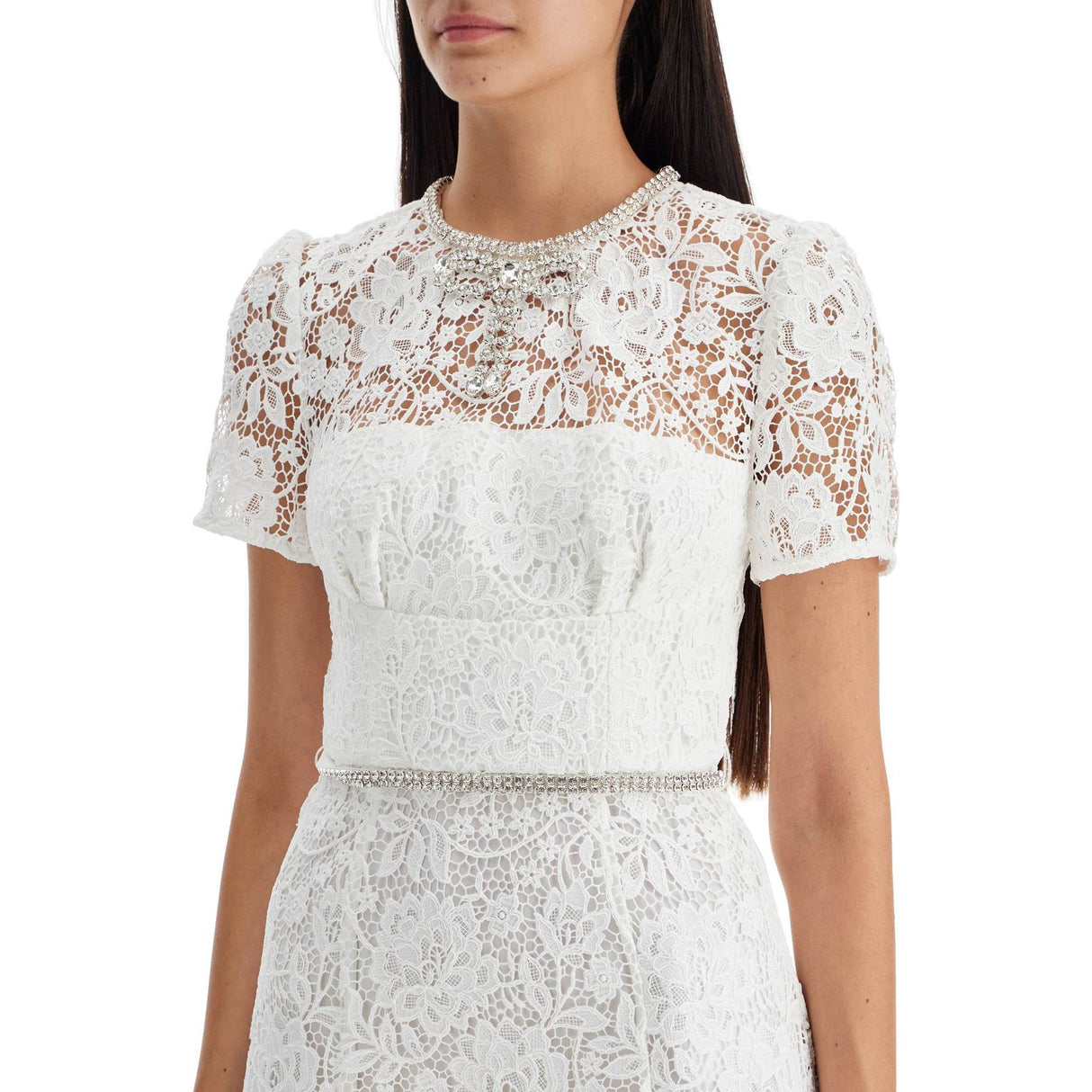 Short Floral Lace Dress