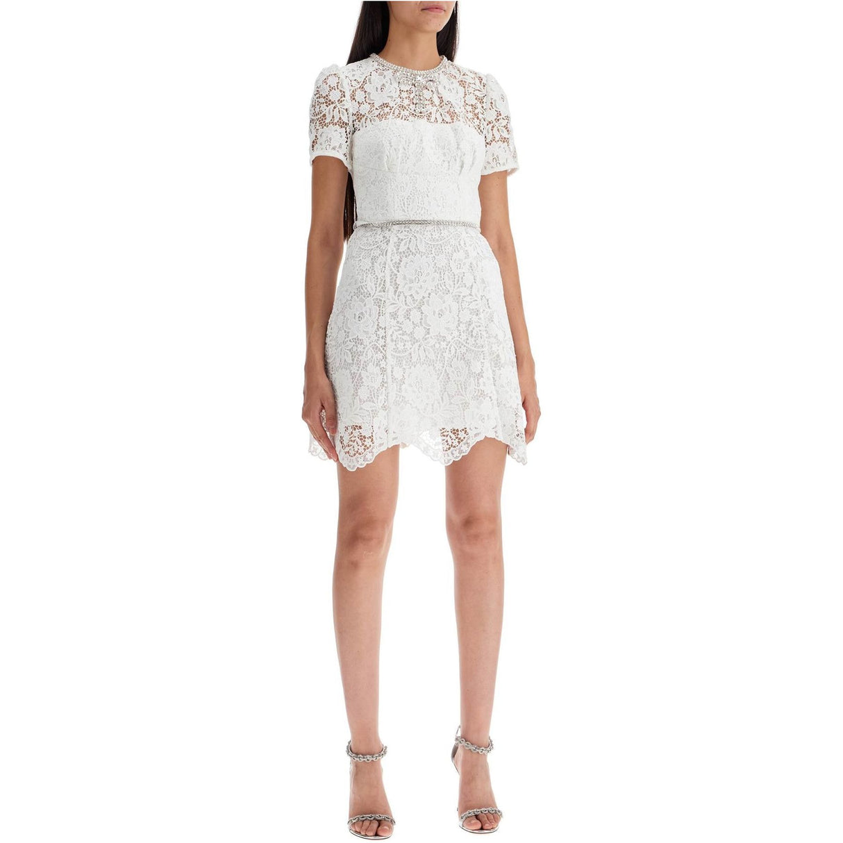 Short Floral Lace Dress