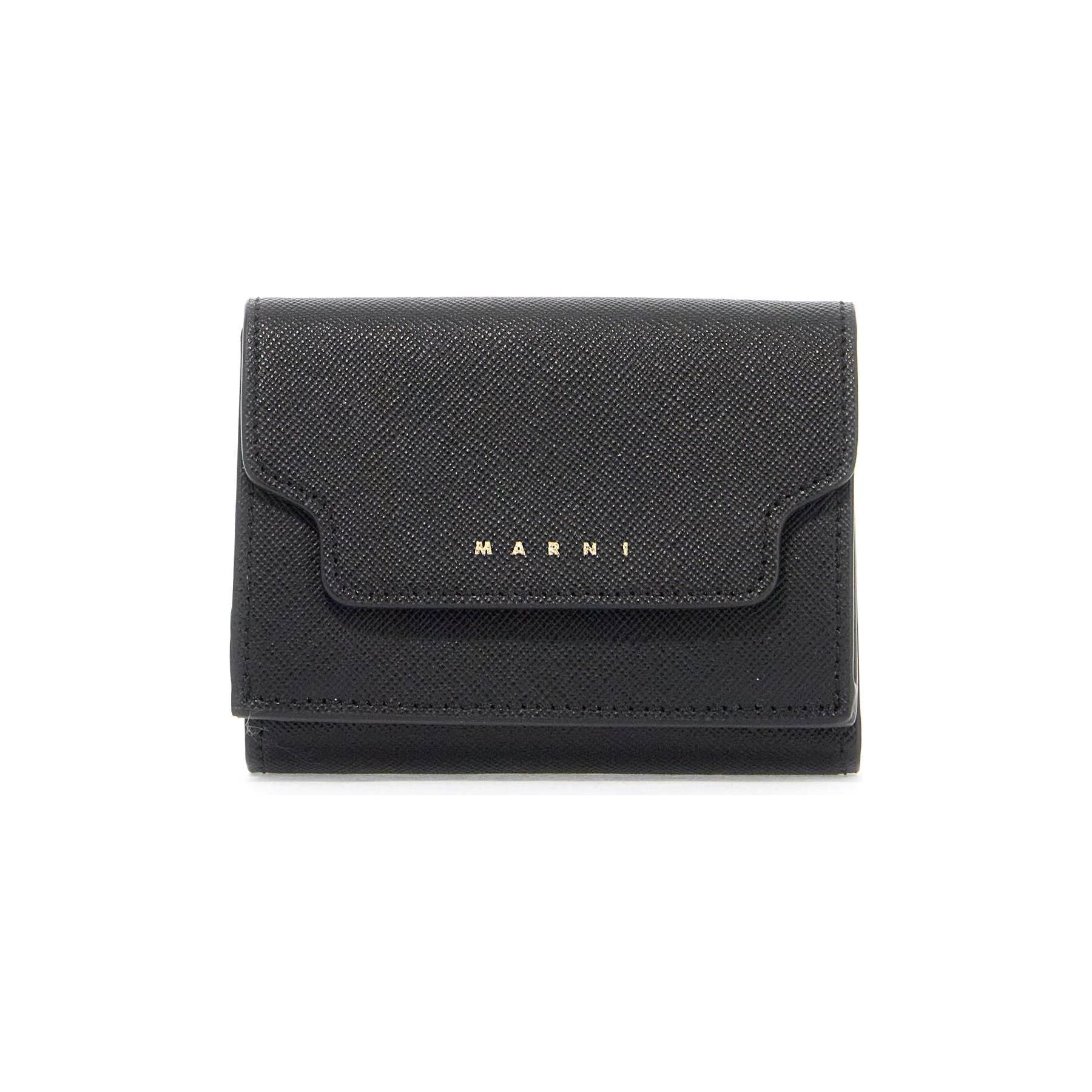 Saffiano Leather Tri-fold Wallet