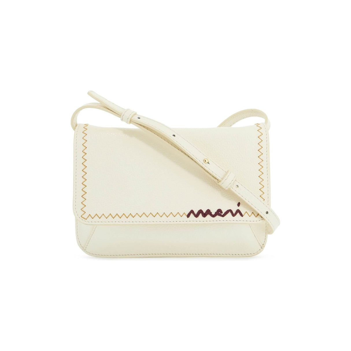 Flap Trunk Shoulder Bag With