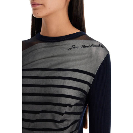 Striped Mesh Sailor Shirt