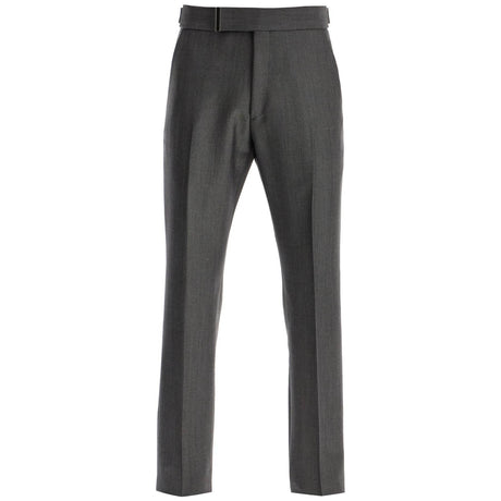 TOM FORD-Atticus Wool And Mohair Mikado Trousers -JOHN JULIA.