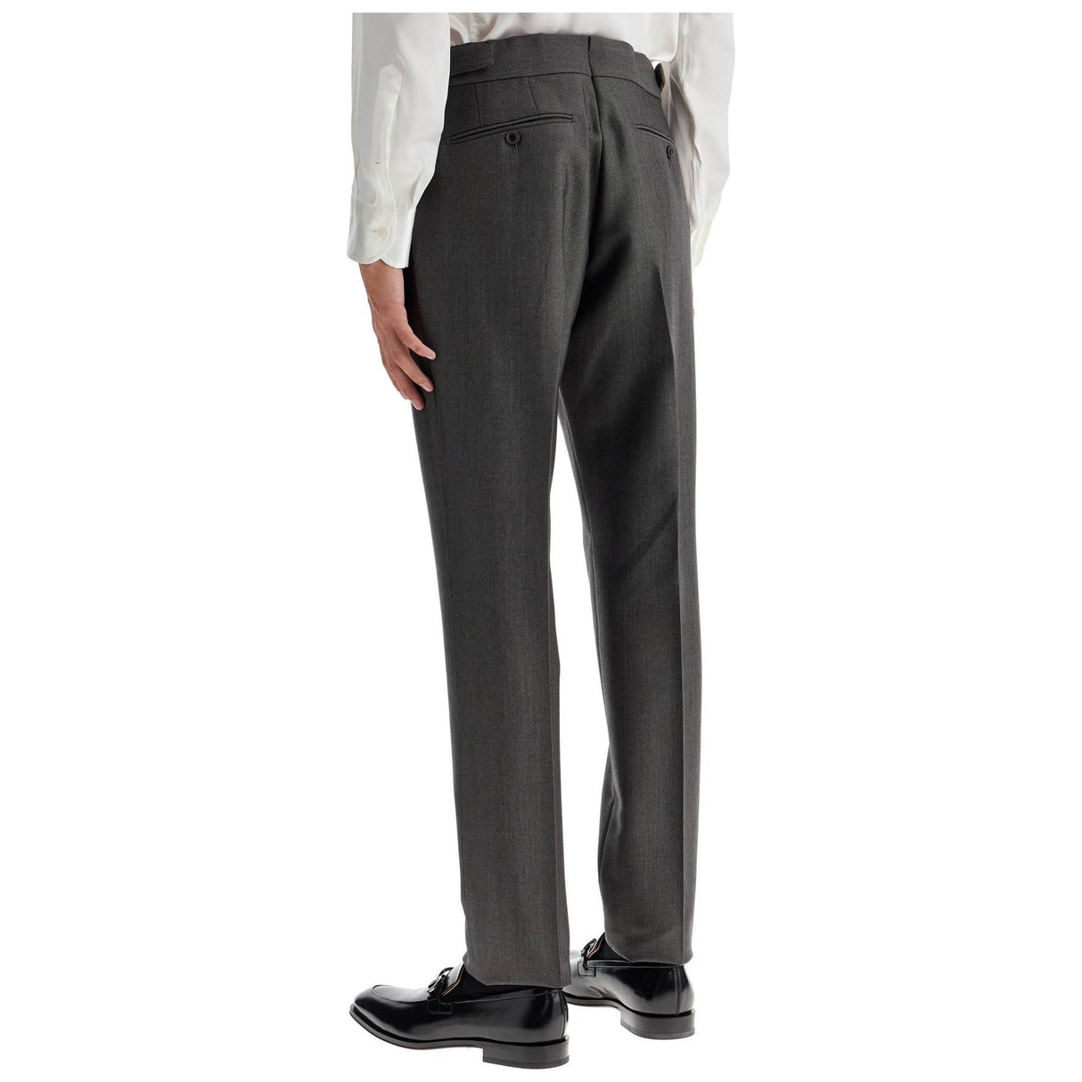 TOM FORD-Atticus Wool And Mohair Mikado Trousers -JOHN JULIA.