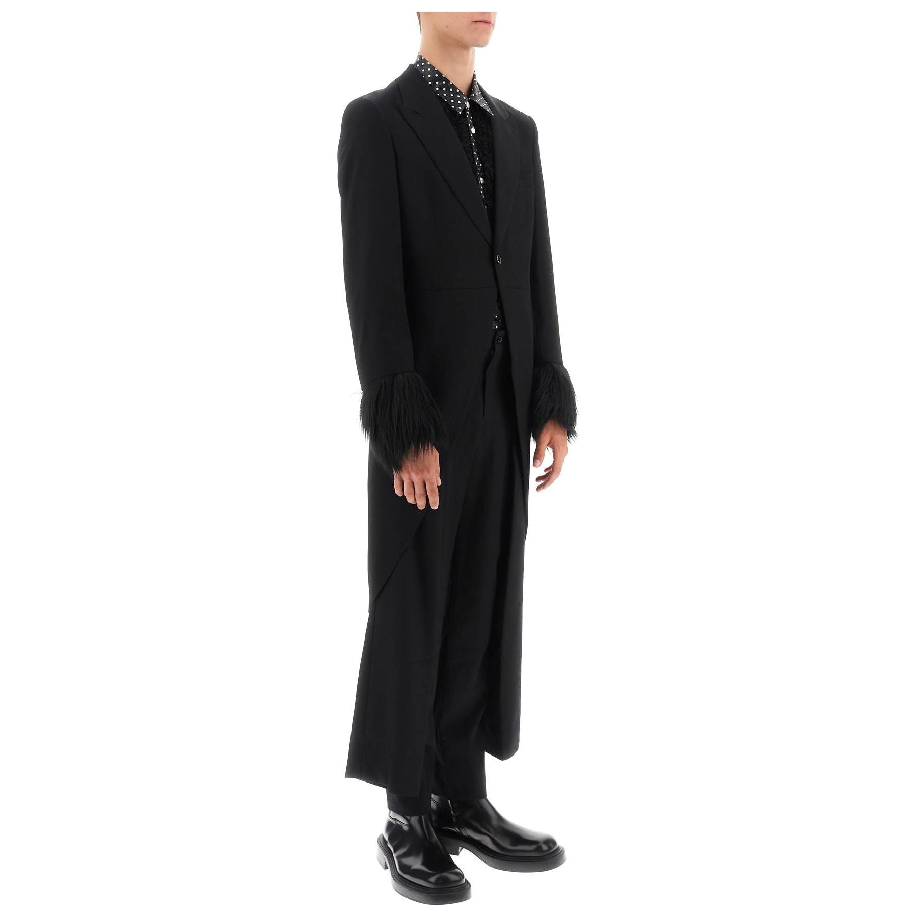 Tailcoat With Eco Fur Inserts