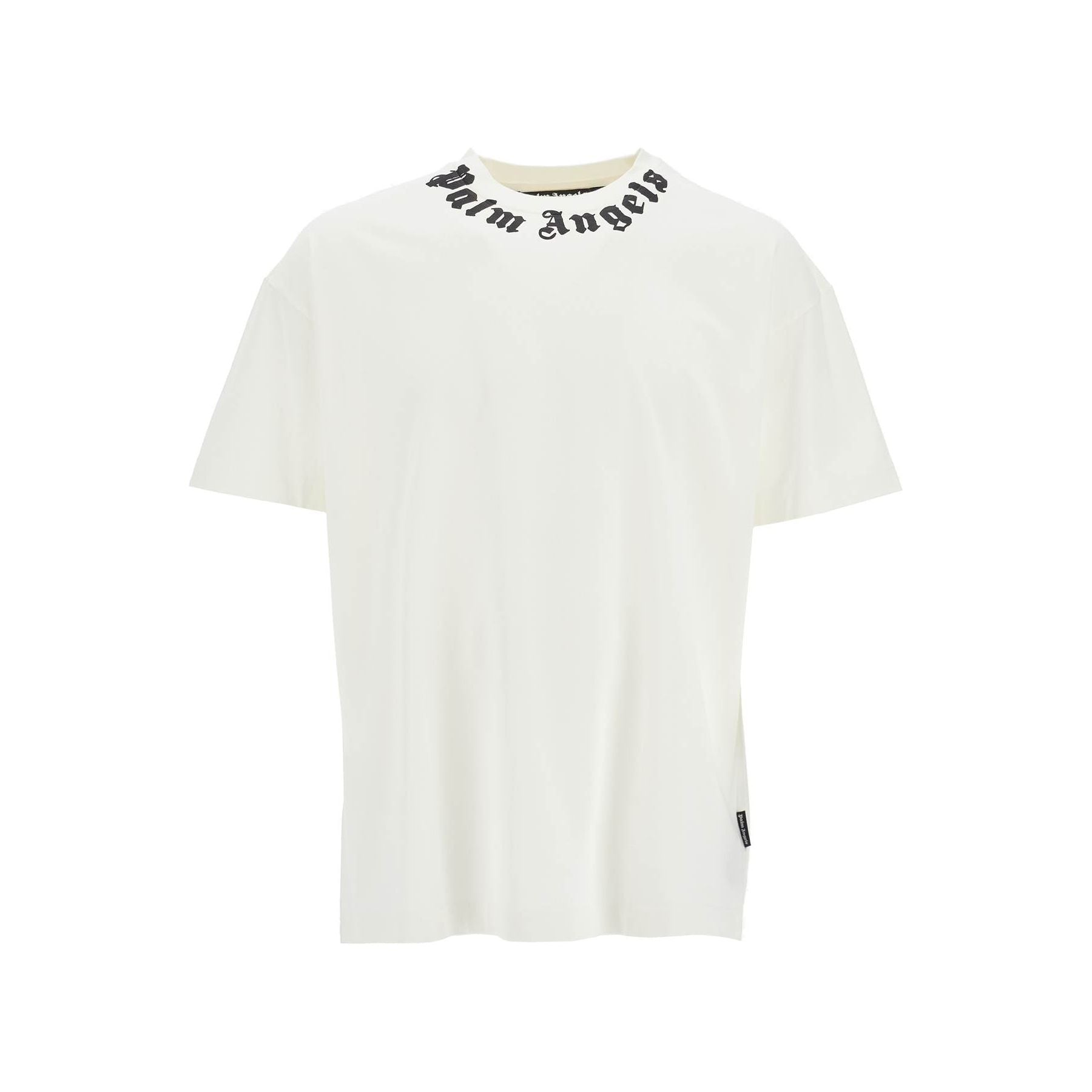 Cotton Jersey Crewneck T-Shirt Logo Print