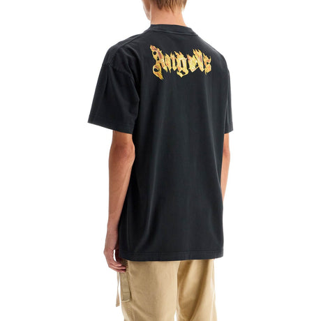 PALM ANGELS-Burning Logo T-Shirt -JOHN JULIA.