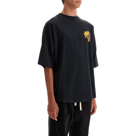 PALM ANGELS-"Burning Palm Oversized T -JOHN JULIA.