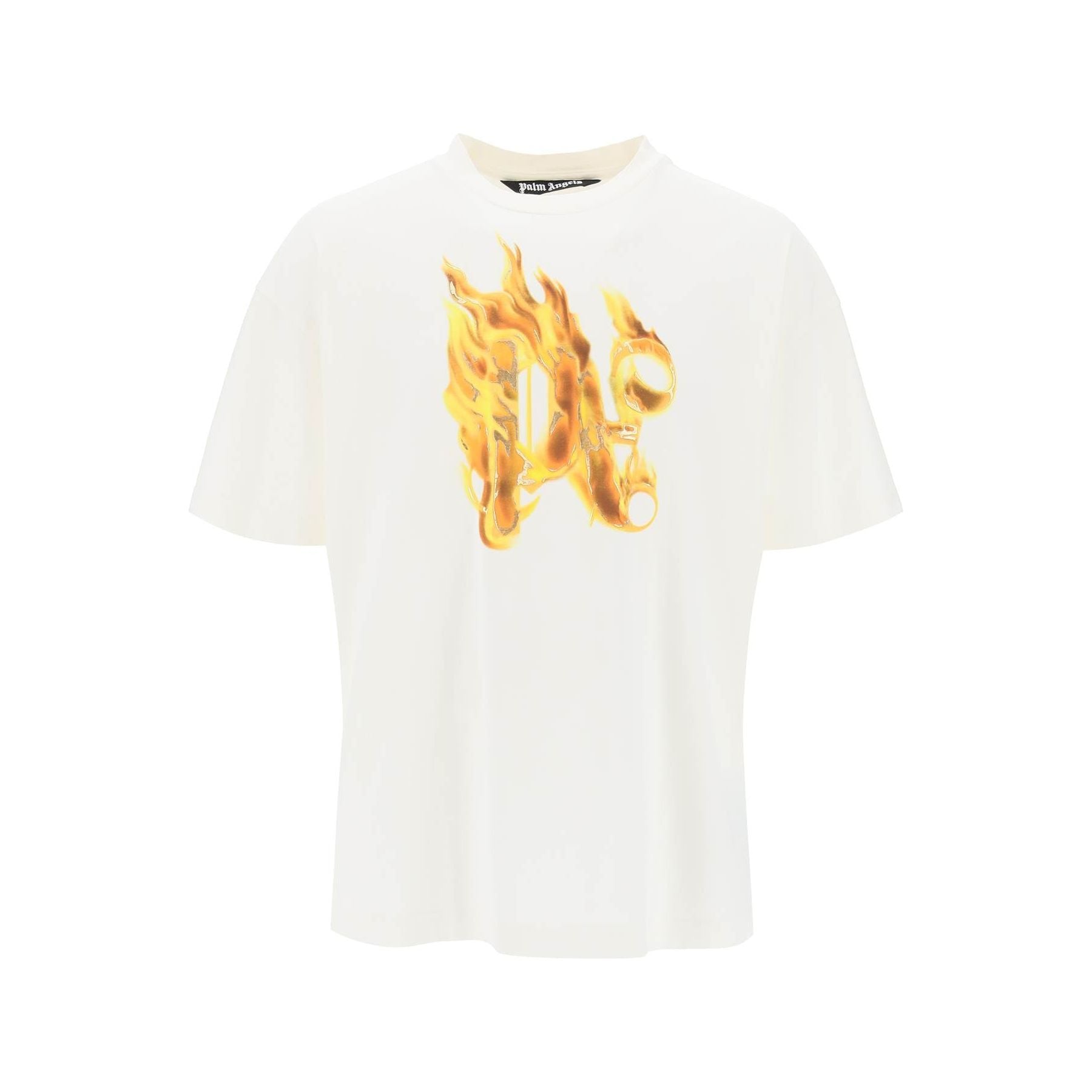 Burning Monogram Cotton T-Shirt