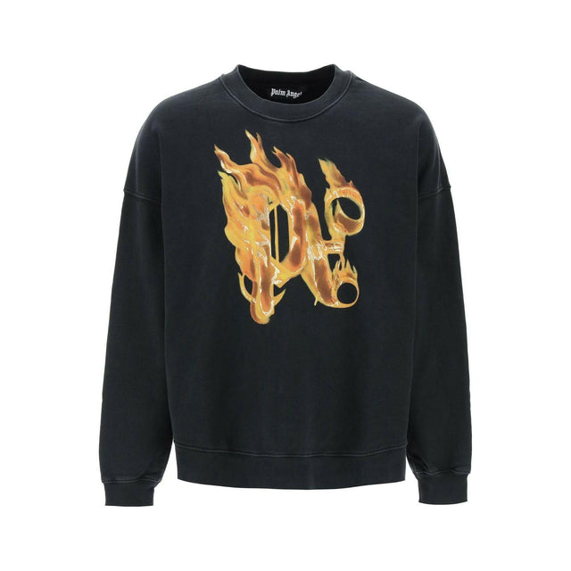 Burning Monogram Crewneck Sweatshirt.