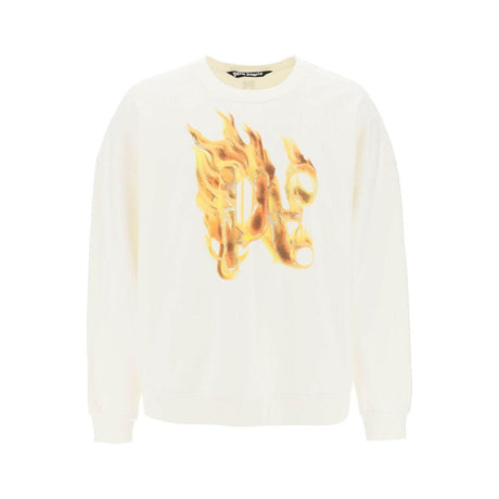 Burning Monogram Crewneck Sweatshirt.