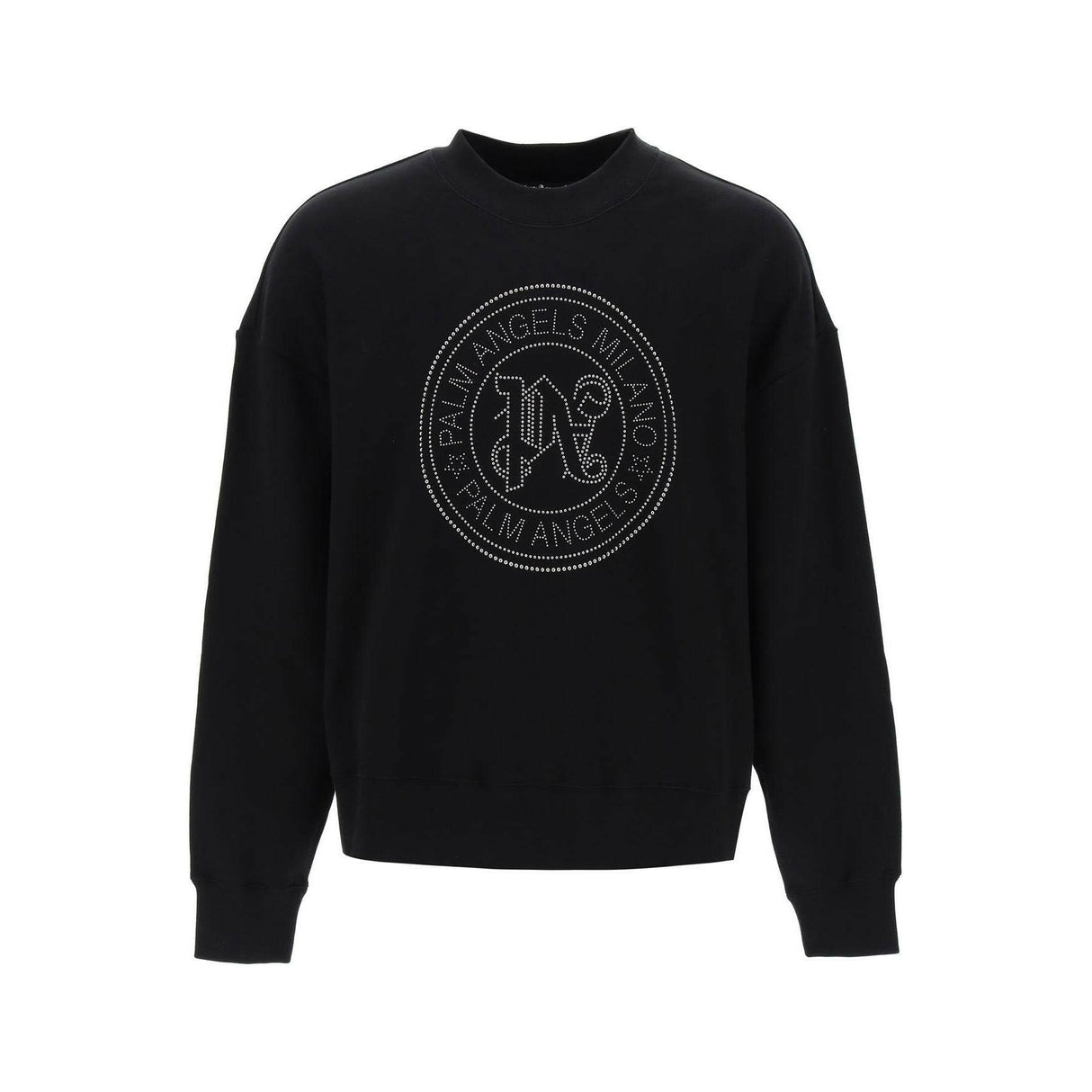 Milano Stud Cotton Crewneck Sweater.