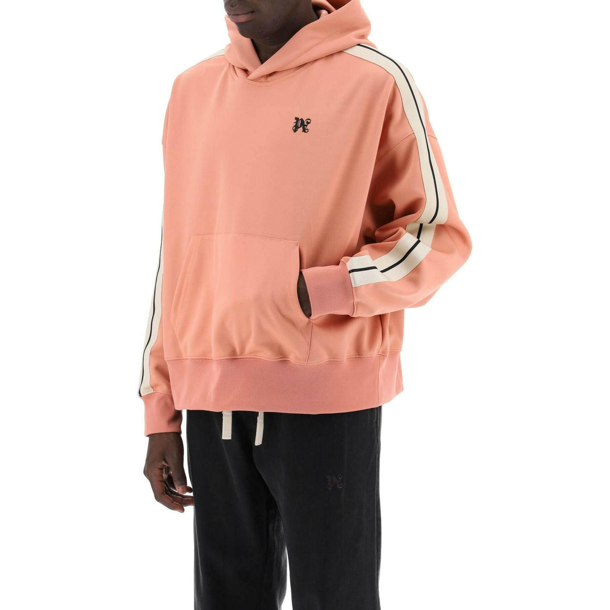 Track Sweatshirt With Contrasting Bands.