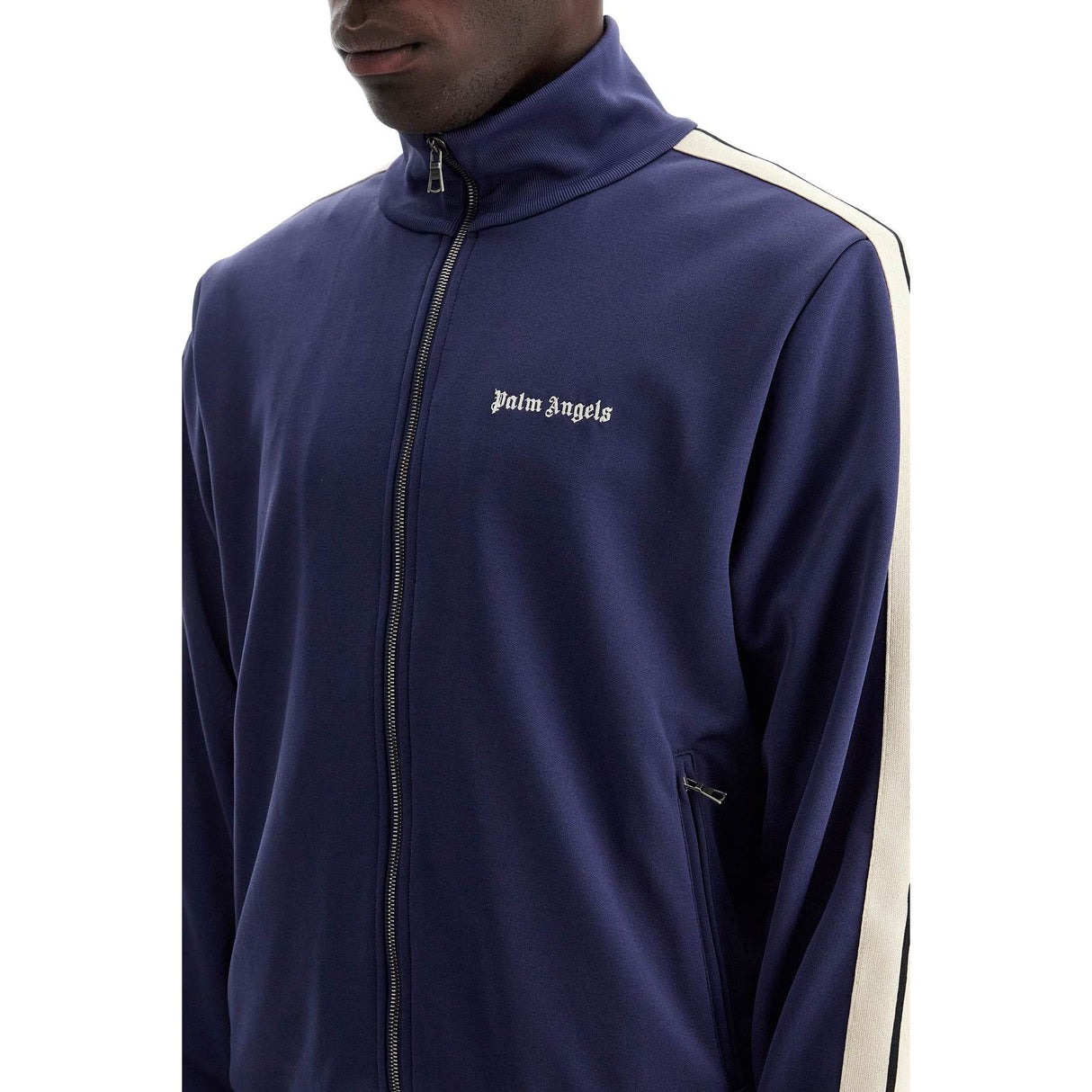 Compact Jersey Contrast Band Track Jacket