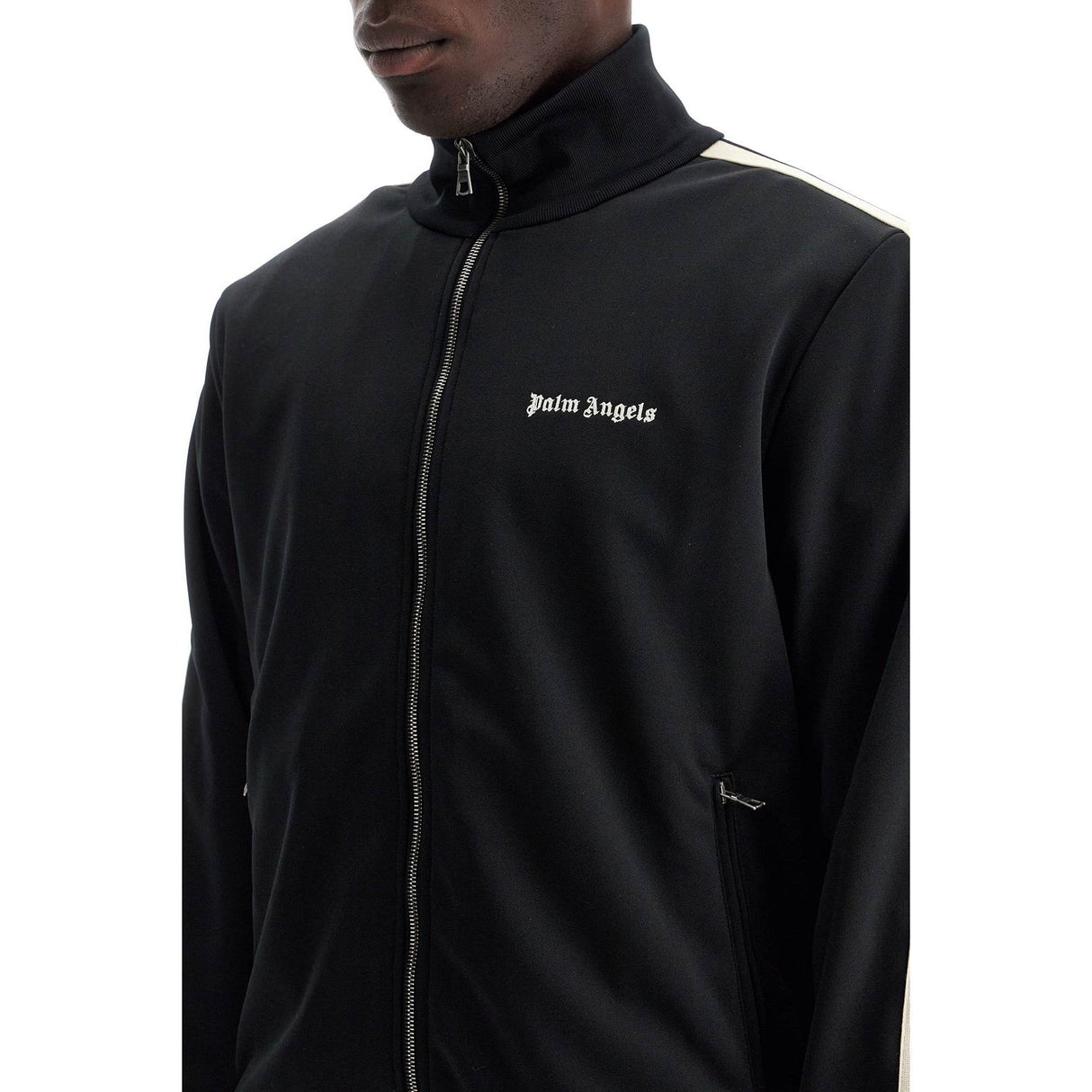 Compact Jersey Contrast Band Track Jacket