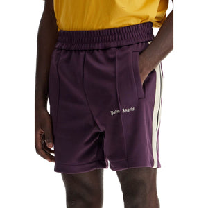 Technical Jersey Contrast Band Track Bermuda Shorts