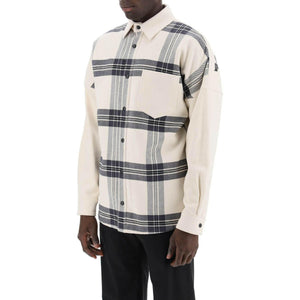 Back Logo Check Cotton Overshirt.